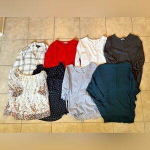 Lot of 8 Blouses/Tops - Stitch Fix, Loft, Nordstrom